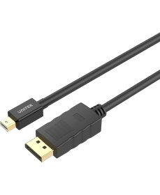 Resim Unitek Mini DisplayPort - DisplayPort 1.2 Kablosu 4K 60Hz 2Mt (Y-C611BK) 