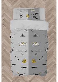 Resim Mekta Home Bebek Ve Çocuk Odası Yol Ve Küçük Figür Desenli Nevresim Takımı 