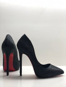 Resim HAYYSHOES Gizli Platformlu Saten Astarı Deri Topuklu Ayakkabı 