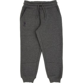 Resim U.S. Polo Assn. Erkek Çocuk Antrasit Melanj Şardonlu Eşofman Altı 50316466-VR081 