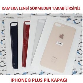 Resim İphone 8 Plus Arka Pil Batarya Kapağı (Cam) (185729095) 
