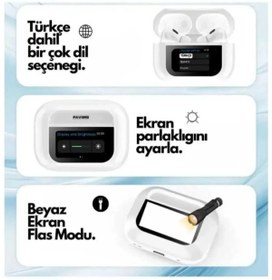 Resim Laraheiser General Mobile Era 30 Uyumlu 2. Nesil Pro Bluetooth Kulak İçi Kulaklık ANC Gürültü 