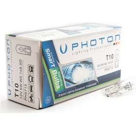 Resim Photon T10 12V W5W Dipsiz Standart Ampul 