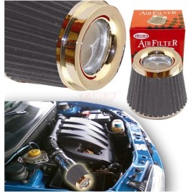 Resim Carub Hava Filtresi Tuning 2 Aparat Krom Gri 4686303 
