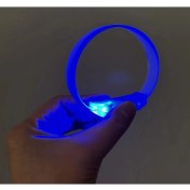 Resim 3 Modlu Pilli LED Işıklı Esnek Parti Bilekliği Mavi 