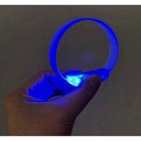 Resim 3 Modlu Pilli LED Işıklı Esnek Parti Bilekliği Mavi 