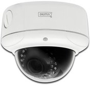 Resim Assmann DN-16043 Digitus Plug View OptiDome Pro, Wireless 11n, 1920 x 1080 Piksel, 2 Megapiksel, Gece & Gündüz Dış Mekan Dome Tipi IP Kamera, PoE, IK10 Vandal Korumalı, Infrared özellik, H.264, Dahili 2GB Hafıza, Digitus Plug View App Desteği 