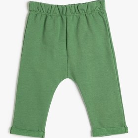 Resim Erkek Bebek Basic Eşofman Altı Beli Lastikli Şardonlu Pamuklu 