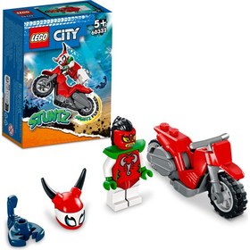 Resim LEGO® City Korkusuz Akrep Gösteri Motosikleti 60332 - 5 Yaş ve Üzeri Çocuklar Için Stuntz Oyuncağı Yapım Seti (15 Parça) 
