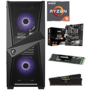 Resim APU AMD Ryzen 5 Pro 3350G 16 GB DDR4 500 GB NVMe SSD Free Dos Oyuncu Bilgisayarı 