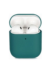 Resim Ekılıf - Apple Uyumlu AirPods 1.nesil - Kılıf Darbelere Karşı Dayanıklı Silk Silikon Kılıf - Saks Mavi 