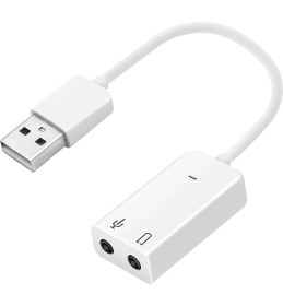 Resim aogo Kablolu Usb Ses Kartı Virtual Sound Tak Kullan Kulaklık Mikrofon Çıkışı 7.1 Channel Harici Ses Kartı 