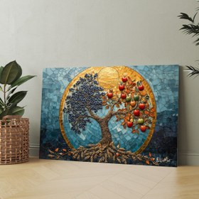 Resim İki Çeşit Ağaç - 120x80 ( Çok Satan ) 