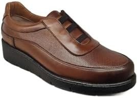 Resim Öztürk Napa Shoes Kadın Hakiki Deri Sıkıştırılmış Köpük Taban Rahat Ultra Hafif Günlük Dolgu Topuk Ayakkabı PRA-12844499-555140 