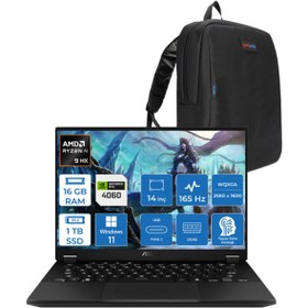 Resim ASUS Tuf Gaming Ryzen Aı 9 HX370 16GB 1tb SSD 8GB/RTX4060/100W WIN11PRO 14" 2.5k 165Hz RG012W01+ZETTACNT 