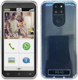 Resim PEAQ PSP 500 ile uyumlu cep telefonu kılıfı, yumuşak TPU koruyucu kılıf, şeffaf 