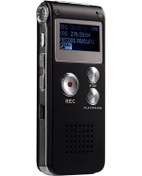 Resim Sk-012 8gb Voice Recorder Usb Professional Dictaphone Digital Audio With Wav Mp3 Player Var Function Record Siyah 
