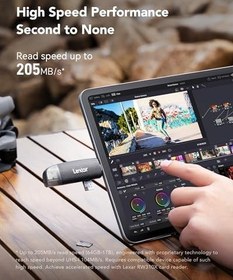 Resim Lexar 1TB Silver Plus 205mb 4K V30 UHSI Micro SD Hafıza Kartı 