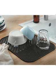 Resim Kaymaz Bulaşıklık Çok Amaçlı Mat Antrasit Renk Antrasit 