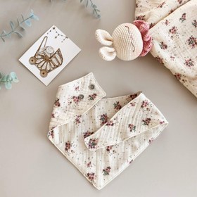 Resim Amigurumi Çiçekli Tavşan Deluxe Bebek Seti - Önlük 