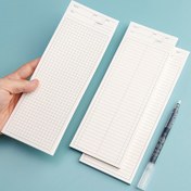 Resim 50sayfa Basit Uzun Defter Planlayıcı Not Defteri Öğrenci Taşınabilir Cep Memo Pad 