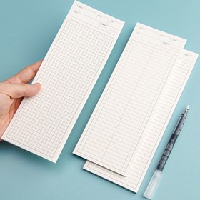 Resim 50sayfa Basit Uzun Defter Planlayıcı Not Defteri Öğrenci Taşınabilir Cep Memo Pad 