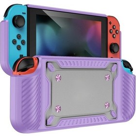 Resim Oyun Kolu Gamepad Tpu + Pc Anahtarı Oled Uyumlu Koruyucu Kılıf Leylak 