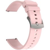 Resim Moveevo Colmı P8 Plus Ve 20mm Saatler İçin Silikon Kayış, Dayanıklı, Soluk, Kolay Kurulum, Pembe Renk 