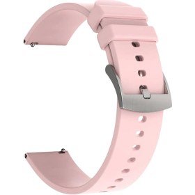 Resim Moveevo Colmı P8 Plus Ve 20mm Saatler İçin Silikon Kayış, Dayanıklı, Soluk, Kolay Kurulum, Pembe Renk 