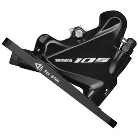 Resim Shimano 105 St-R7025(L), Br-R7070(F) Ön Disk Fren Seti Siyah 