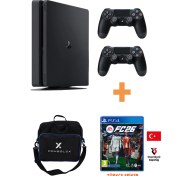 Resim Sony PlayStation 4 Slim 1TB + FC 26 Disk Oyun + 2 Adet V2 Kol – PS4 (Yenilenmiş) 