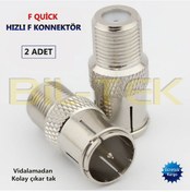 Resim Hızlı F Konnektör F Quick 2 Adet 