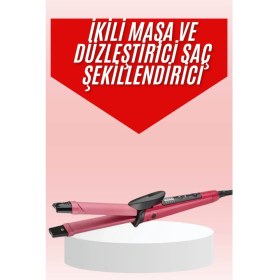 Resim Astraltech Saç Şekillendirici Düzleştirici ve Maşa Özellikli Şekillendirici Seramik Kaplama 