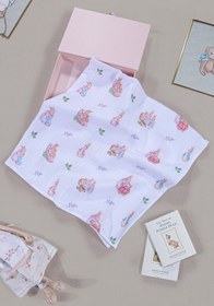 Resim Peter Rabbit Serisi Çok Amaçlı Bebek Müslin Örtüsü Pembe - Pembe / İsimsiz 