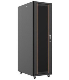 Resim Ager 22u 600x1000mm Dikili Tip Siyah Kabinet Vega Ag-vb22u6010s1 Cam Kapak 