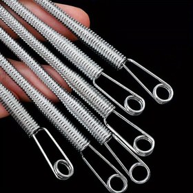 Resim 4 Adet Elastik Kordon Geçiriciler - Dar Alanlar İçin Dayanıklı Gri Esnek Tel Araçları, Pantolon ve Sweatshirtler için Güvenli Kordon & Lastik Bant İpliği Geçirme - Ev Dikiş Aksesuarları 