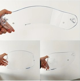 Resim Dashanshop Agv K1 K5 K5s K1s K3sy İçin Şeffaf Gündüz Gece Kullanım Koruyucu Siperlik Yedek Lens 