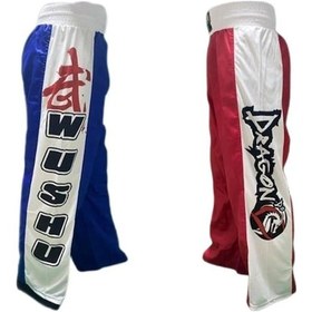 Resim Dragondo 14118 Whu Shu Wushu Pantolonu Kırmızı - Mavi 001 