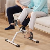 Resim Beyaz Demir Basamaklı Bisiklet, Alüminyum Basamaklı Makine, Ev Rehabilitasyon Eğitimi için Uygun, Kapalı Fitness Ekipmanı, Manuel İşletim, Güç veya Pil Gerektirmez, Yetişkinler için 