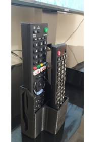Resim 5D DESİGN Tv Uzaktan Kumanda Tutucu Organizer Uzaktan Kumanda Standı Tutucu Depolama Organizer Raf-cep 