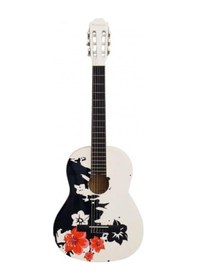 Resim Masterwork Mwc3900Wh Model Resim Baskılı 4/4 Tam Boy Klasik Gitar 