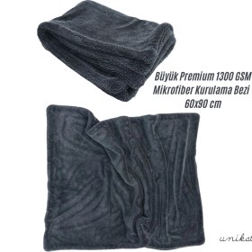 Resim Ultra Yumuşak Mikrofiber Kurulama Havlusu 1300 Gsm 60X90 cm 1 Adet 