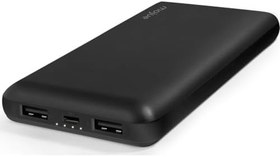 Resim PB01 10000 mAh Çift Çıkışlı Powerbank Taşınabilir Hızlı Şarj Aleti - Siyah (3BB161) 