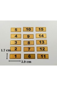 Resim YükselReklam Posta Kutusu Numarası 3,9 Cm X 1,7 Cm 1-15 Adet Yapışkanlı Numara 