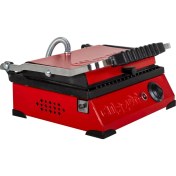 Resim Enazon 8 Dilim Elektrikli Saf Döküm Tost Makinesi (Döküm 30X23) - Kırmızı 