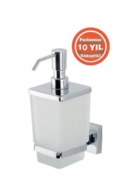 Resim Çelik Banyo Paslanmaz Pirinç Tamay Montajlı Sıvı Sabunluk Krom 