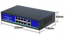 Resim 8+2 Port 305M PoE Switch 