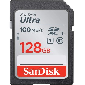 Resim Sandisk Ultra Sdhc 128GB 100MB/S Class 10 Uhs-I Hafıza Kartı SDSDUNR-128G-GN6IN 