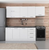 Resim Minar 250 Cm Mutfak Dolabı Beyaz 250-B7 Beyaz 