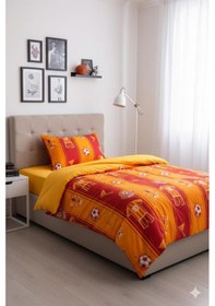 Resim Üntaş Taraftar Galatarasay Tek Kişilik Nevresim Kırmızı - Sarı 